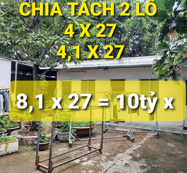 Đất khủng xây CHDV đỉnh 222m2 có 10 tỷ x Trường Chinh Q12 TPHCM
