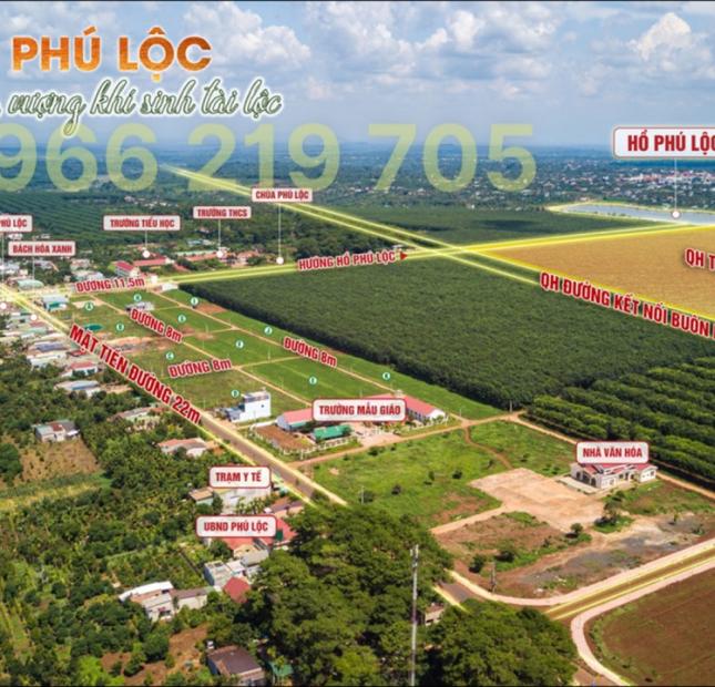 Khu dân cư mới Phú Lộc, TT Krông Năng, giá chỉ 480 triệu/ nền. Thổ cư 100%.
