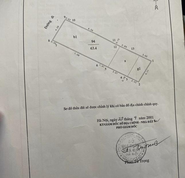 Bán đất Minh Khai Dt: 64m Mt:4.1m  sổ nở hậu oto vào đất giá 7.6tỷ