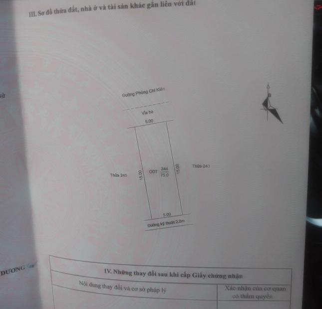 Bán gấp lô đất MT phố Phùng Chí Kiên chỉ 3,6 tỷ