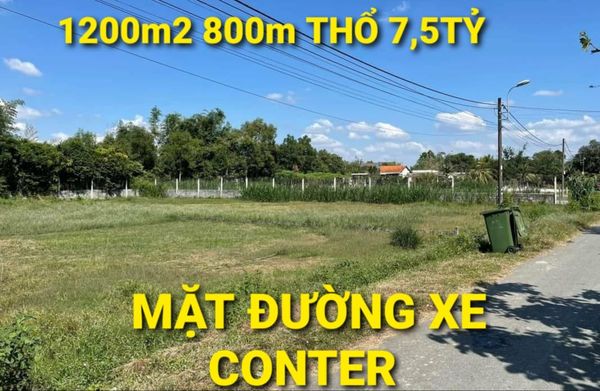 Ngộp - 1200m2 nhỉnh 6tr/m2 Hương Lộ 10 Thái Mỹ Củ Chi TPHCM