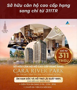 CƠ HỘI VÀNG SỞ HỮU CHUNG CƯ SANG XỊN 4 MẶT TIỀN TẠI CARA RIVER PARK , NỘI THẤT NHẬP KHẨU 100%