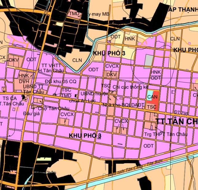Mua Bán lô đất sổ đỏ thị trấn Tân Châu Tây Ninh