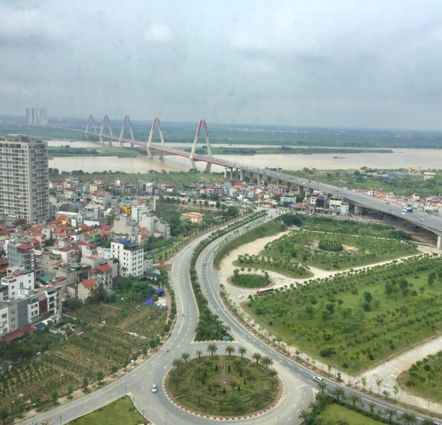 Cho thuê căn hộ Sunshine Riverside Phú Thượng, căn góc 110m 3PN full đồ view Hồ Tây và cầu Nhật Tân