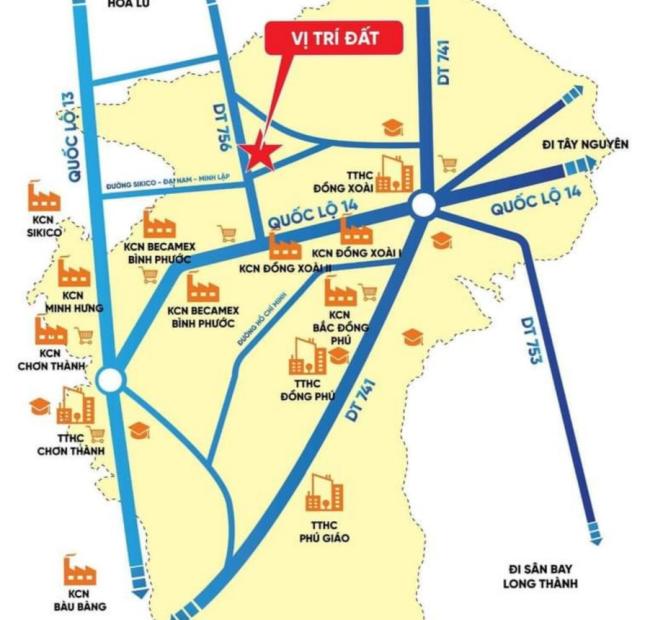 MINH LẬP CENTRAL - Bán đất giá siêu tốt Minh Lập, Chơn Thành, Bình Phước