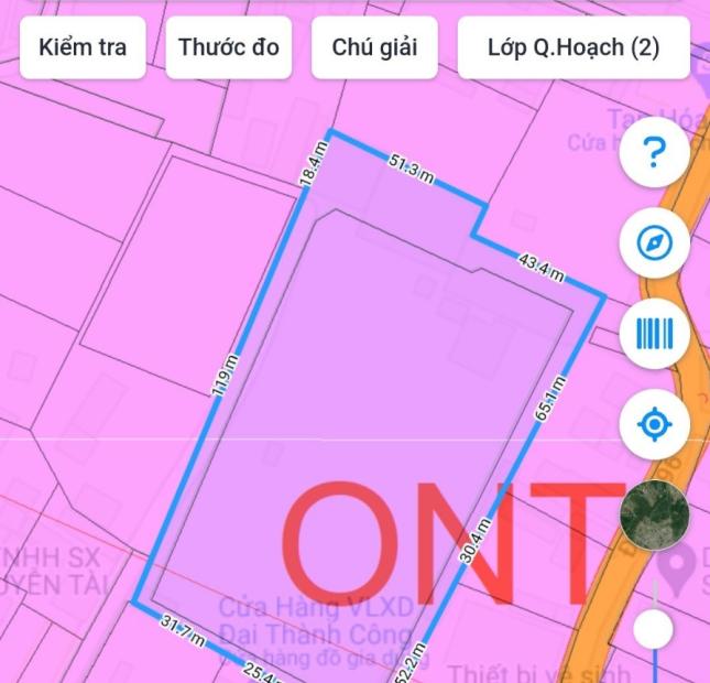 Bán mặt tiền thụt Nguyễn Thị Lắng, 13.095,6m2,  xã Tân Phú Trung, Huyện Củ Chi