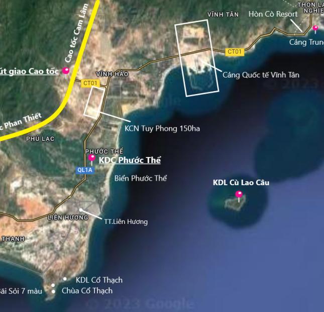 Chỉ với 6tr/m2 sở hữu ngay lô đất nền biển Bình Thuận full thổ đường quy hoạch 29m, sát nút giao cao Tốc