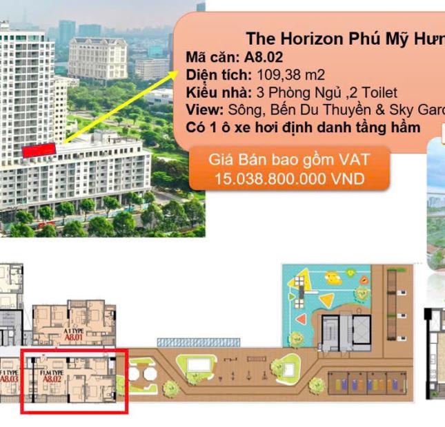 Sở hữu 1 căn Tophouse The Horizon duy nhất tại căn hộ Hồ Bán Nguyệt Phú Mỹ Hưng