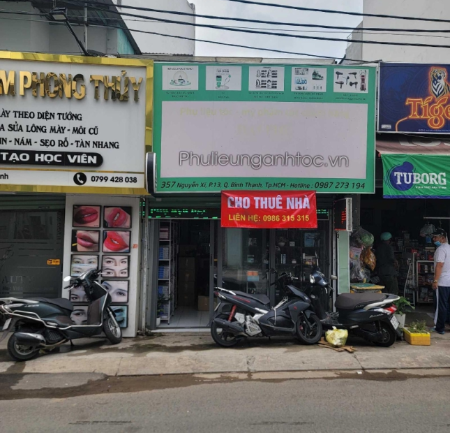 Cho thuê mặt tiền 6x20m đường Nguyễn Xí p13 Bình Thạnh