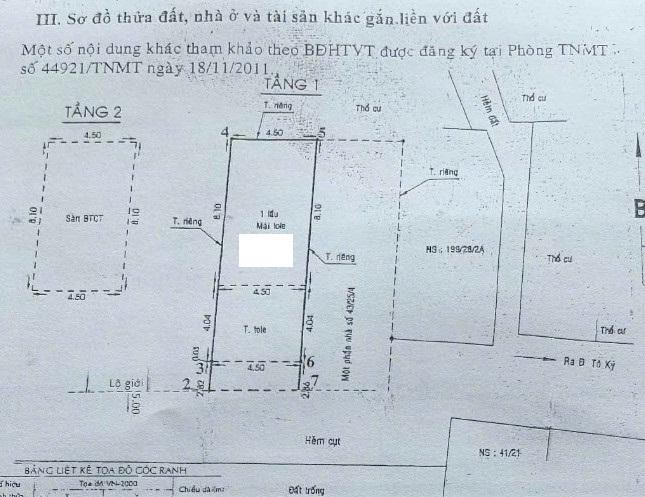 Bán nhà quận 12, 1 sẹc TCH 35, có 3 phòng ngủ, gần CV pm Quang Trung. Giá chỉ 3,150 tỷ
