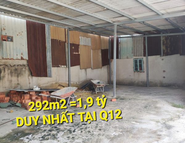 292m2 Đất 1 tỷ 9 TX23 Thạnh Xuân Quận 12 TPHCM