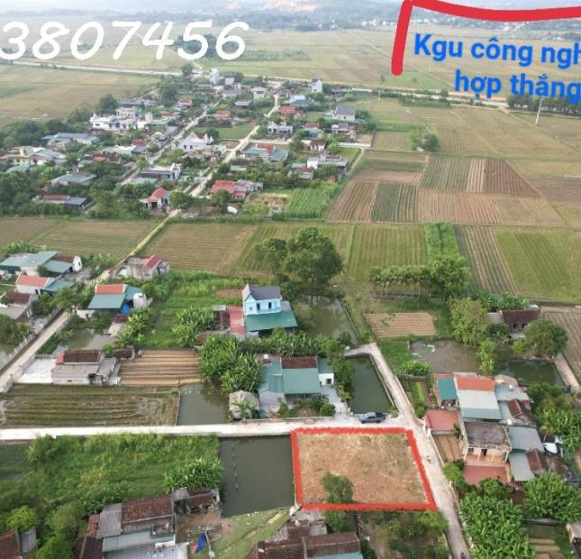 Bán lô đất full thổ cư gần cụm công nghiệp Hợp Thắng 72ha. Lô đầu ve thoáng mát