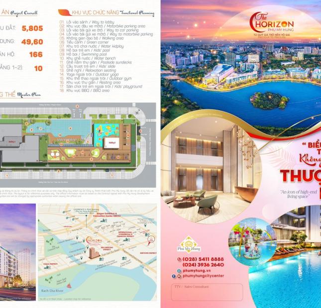 Dự án căn hộ đầu tiên và duy nhất tại khu The Crescent, view trực diện Hồ Bán Nguyệt, cầu Ánh Sao