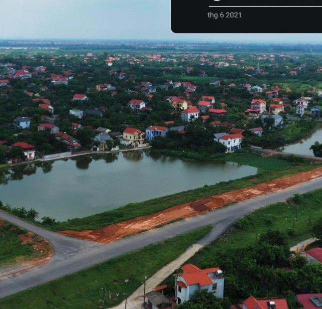  Bán đất 220m2 Liên Châu, Yên Lạc, view hồ. Giá 9tr/m2