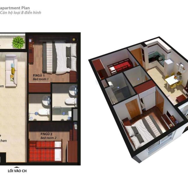 Bán căn hộ chung cư tại Dự án Bcons Suối Tiên, Dĩ An,  Bình Dương diện tích 50m2  giá 1.6 Tỷ