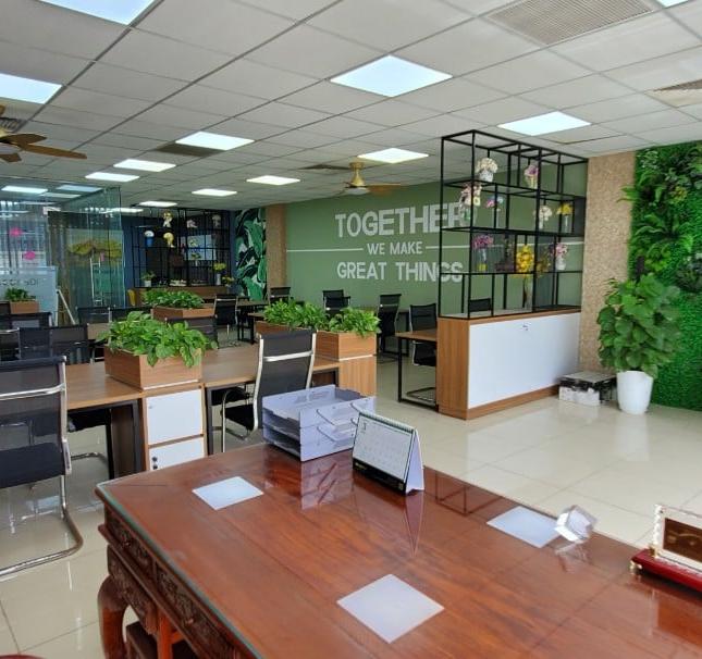 Cho thuê văn phòng KĐT Đại Kim 140m, 170m giá rẻ, thiết kế hiện đại, nội thất cơ bản chuẩn văn phòng. 