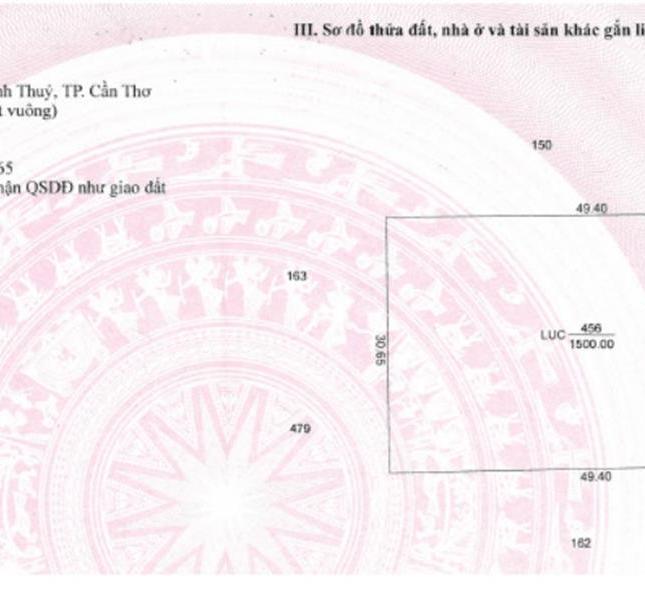 ĐẤT ĐẸP - GIÁ TỐT - CẦN BÁN GẤP Lô Đất Tại Quận Bình Thuỷ, Cần Thơ