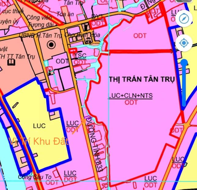 Bán lô đất thổ trung tâm thị trấn Tân Trụ giá 6,88 tỷ