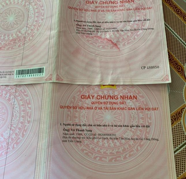 ĐẤT ĐẸP - GIÁ TỐT - Cần Bán Lô Đất Vị Trí Đắc Địa Tại  Huyện Gò Công Đông, Tiền Giang