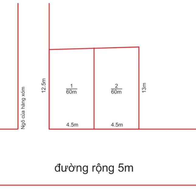 Ngày tốt Em Ra siêu phẩm Tuy Lai mỹ đức Hà Nội. Với dt mỗi lô 60m .mt.mh 4,5m . Giá chỉ có mấy