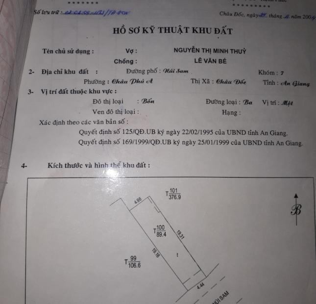 CHÍNH CHỦ Cần Bán Nhanh Căn Nhà Vị Trí Đẹp Tại TP Châu Đốc, An Giang