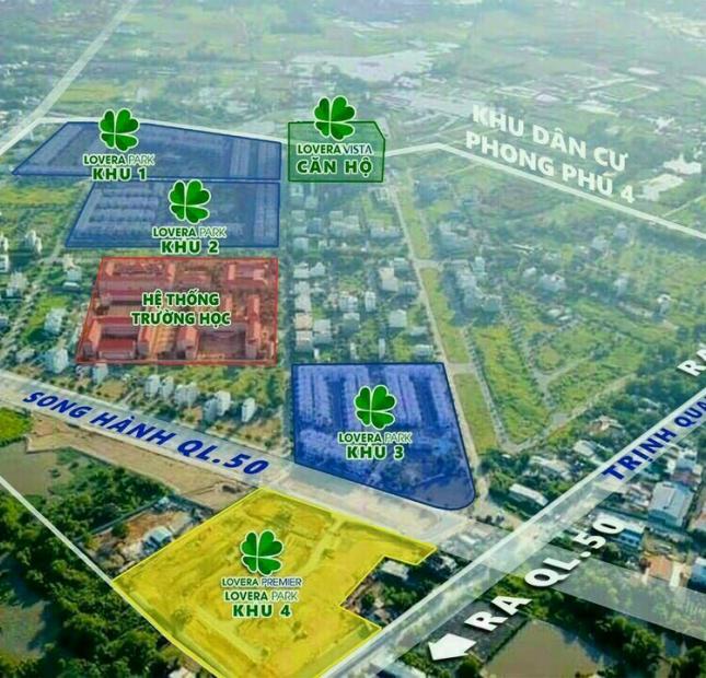 Bán Đất Nền KDC Phong Phú 4 DT 8X20 Đường Rộng 30M Giá Rẻ 48.5 tr 1M2