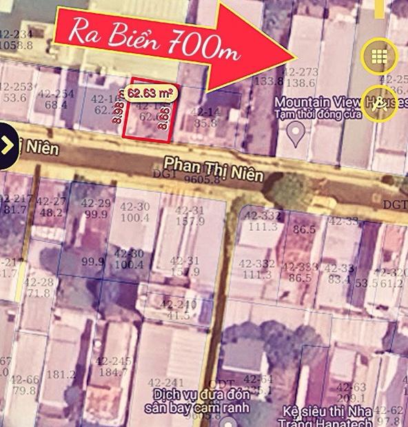Bán đất mặt tiền đường Phan Thị Niên, phường Vĩnh Hoà, Nha Trang, ngang 7m