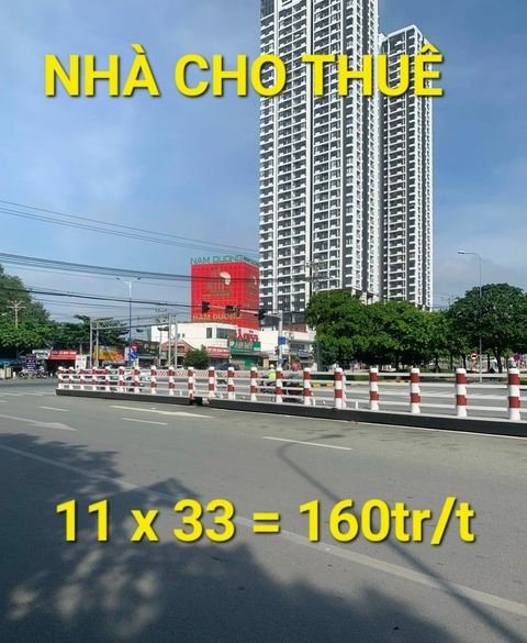 NHÀ Cho Thuê - Toà Nhà Khủng 333m2 5 lầu QL13 Thuận An Bình Dương