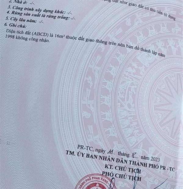 ĐẤT ĐẸP - GIÁ TỐT - Cần Bán Nhanh Lô Đất Vị Trí Đắc Địa Tại Xã Thành Hải, Phan Rang - Tháp Chàm