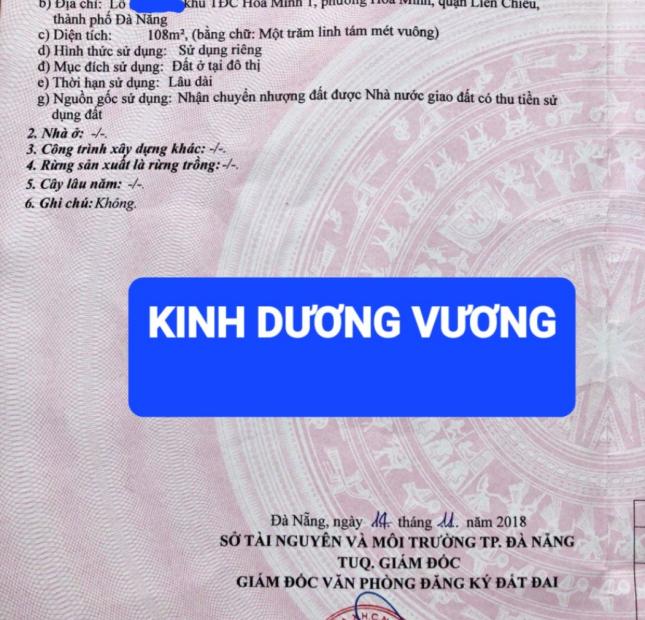 🔴💥Bán nhà 2 tầng đường Kinh Dương Vương - Hòa Minh - Liên Chiểu - Đà Nẵng.