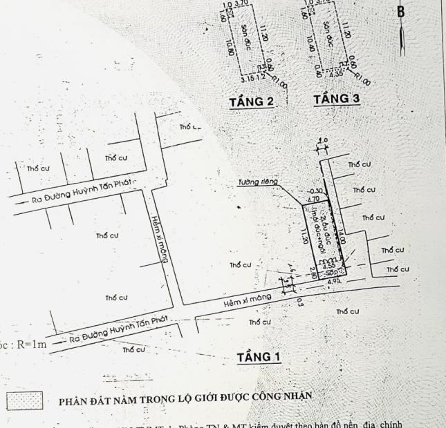 THÔNG THOÁNG. RỘNG RÃI RA VÀO..CĂN GÓC 2 MẶT TIỀN. HUỲNH TÂN PHÁT. KP2. PHÚ THUẬN .Q7. 3 TẦNG.