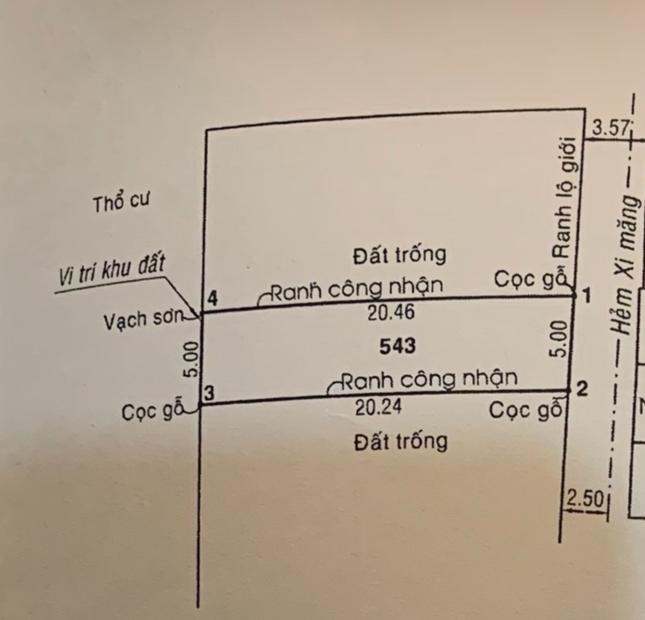 Bán gấp lô đất đường 52 Phạm Văn Đồng, Hiệp Bình Chánh, DT 102m2 (5 x 20) giá 4,5 tỷ