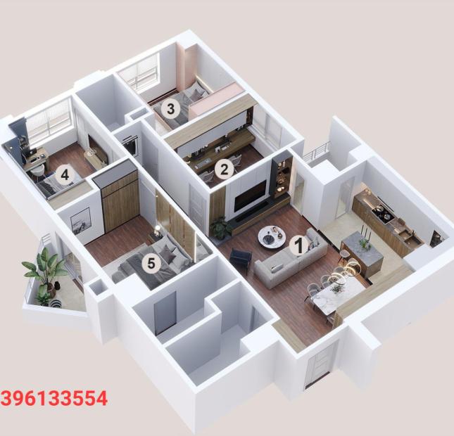 TRỰC TIẾP CĐT TECCO CH 127M2/3PN + 1 Ở NGAY ĐÃ CÓ SỔ CHỈ 27 TRIỆU/M2 QUÀ TẶNG TRỊ GIÁ 100TR