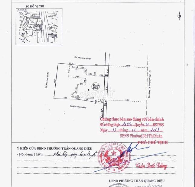 CHÍNH CHỦ CẦN BÁN NHÀ ĐẤT Mặt tiền Quốc lộ 1A gần 2 ngã ba Đường Lạc Long Quân, TP Quy Nhơn