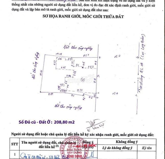 CHÍNH CHỦ CẦN BÁN NHÀ ĐẤT Mặt tiền Quốc lộ 1A gần 2 ngã ba Đường Lạc Long Quân, TP Quy Nhơn