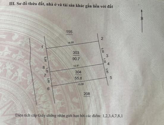 Bán gấp đât đẹp cạnh chợ PHương Canh 92m mặt tiền 6.2m giá 11.5 tỷ