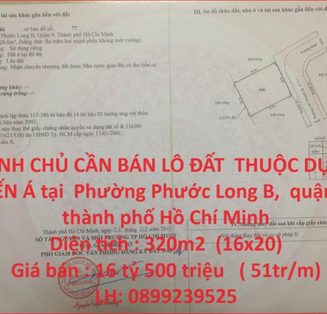 CHÍNH CHỦ CẦN BÁN LÔ ĐẤT  THUỘC DỰ ÁN KIẾN Á tại Phường Phước Long B, quận 9, TP Hồ Chí Minh