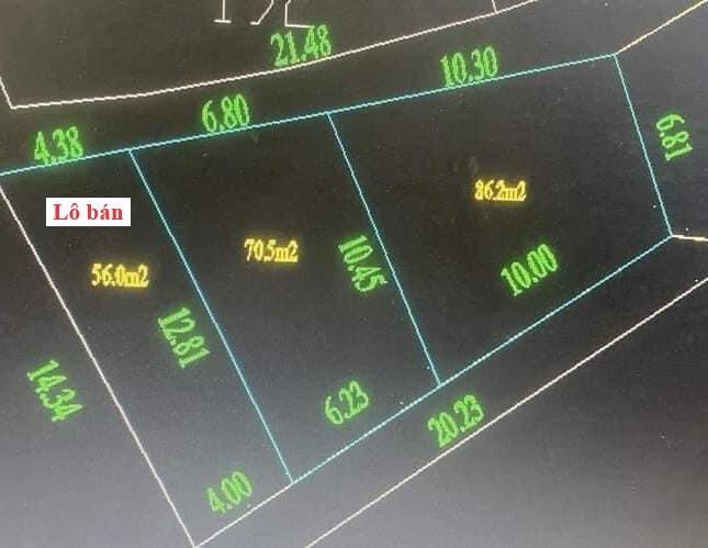 56m - Full thổ cư - mặt tiền 4.4m - chỉ 280tr bao sổ

- Chính Chủ em cần bán lô đất 56m2 , toàn bộ