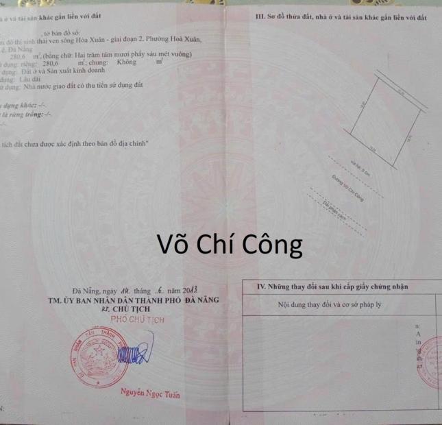 Cần Bán Đất Đường Võ Chí Công, Trục Trung Tâm Khu Đô Thị Hòa Xuân, Giá SIÊU RẺ T12/2023