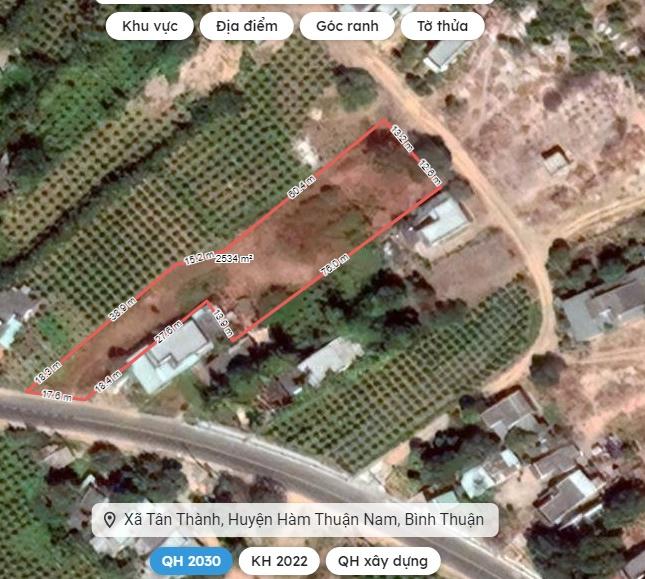 Chính chủ bán 2.534m đất 2 mặt tiền đường ĐT719 gần Kê Gà - Ngôi sao mới của du lịch Bình Thuận