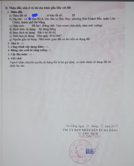 🔴💥Bán đất đường Bàu Mạc 20 - Liên Chiểu - Đà Nẵng