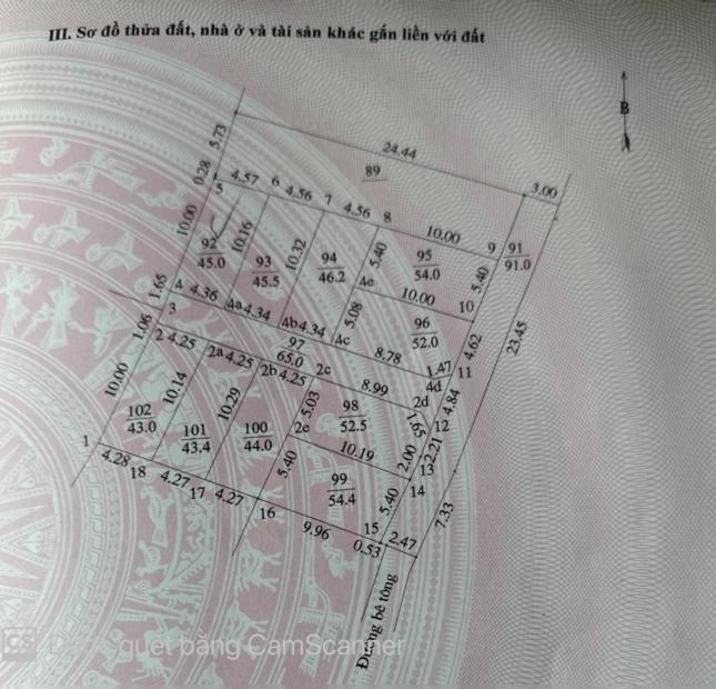 Cần bán đất full thổ cư 45m2 tại Xóm Gạo- Kim Lũ, xã Thượng Cốc, Phúc Thọ, sát dự án shunshine