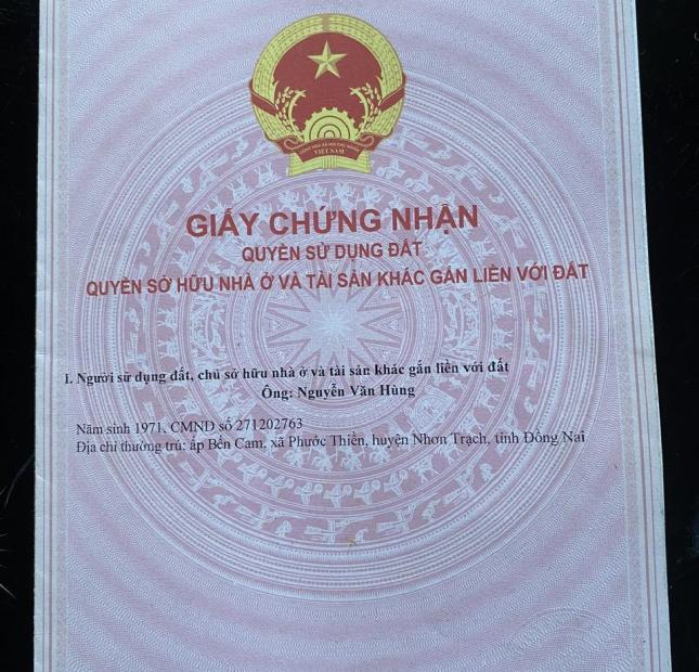 ĐẤT ĐẸP - Chính Chủ Cần Bán Lô Đất Tại Phước Thiền,  Nhơn Trạch, tỉnh Đồng Nai