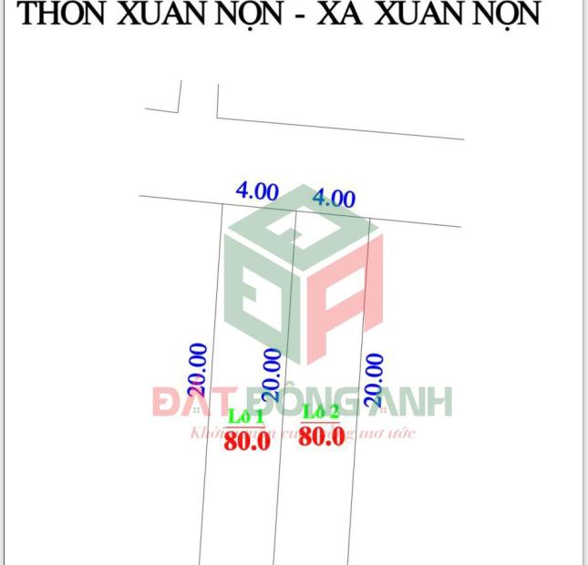 Bán đất thôn Xuân Nộn _ Đông Anh đường thông oto 7 chỗ giá nhỉnh 22tr